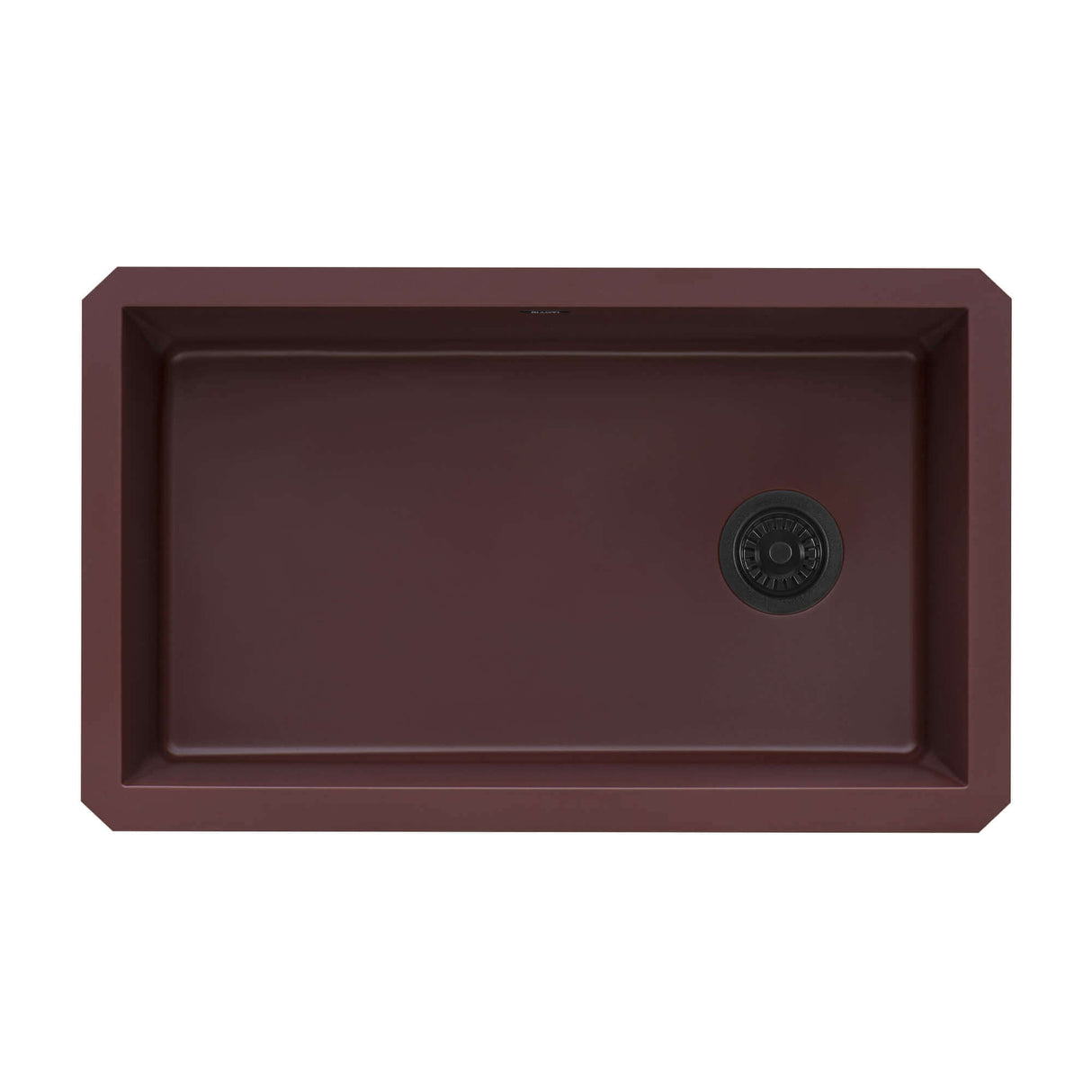 Ruvati 32 x 19 inch epiGranite Undermount Granite Composite Single Bowl Kitchen Sink - Carnelian Red - RVG2033RD