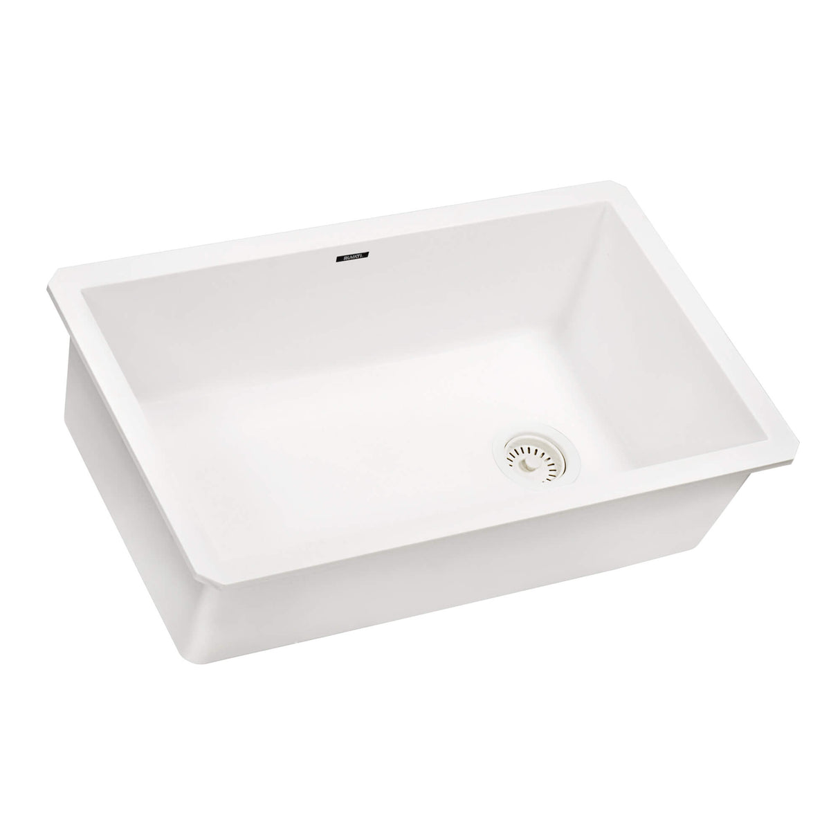 Ruvati 32 x 19 inch epiGranite Undermount Granite Composite Single Bowl Kitchen Sink - Arctic White - RVG2033WH