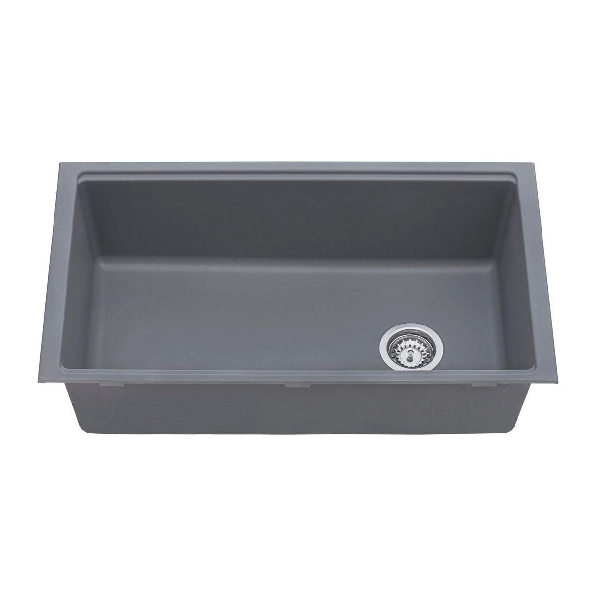 Ruvati 33-inch Undermount Workstation Granite Composite Kitchen Sink Urban Gray - RVG2302UG