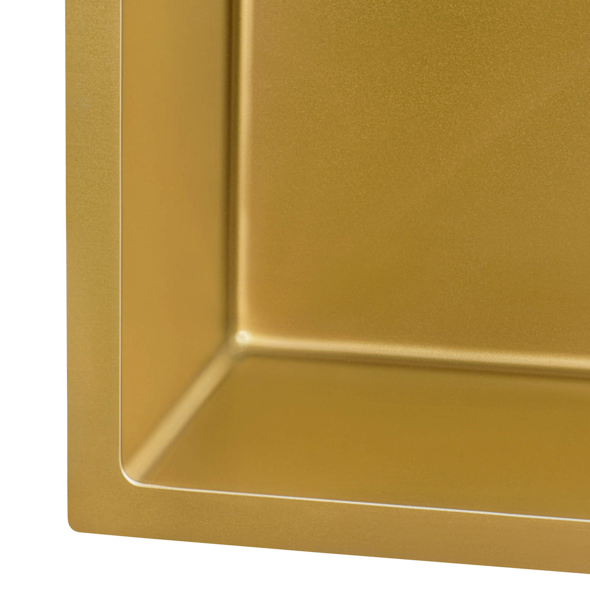 Ruvati 33 x 22 inch Satin Brass Matte Gold Stainless Steel Drop-in Topmount Kitchen Sink Single Bowl - RVH5005GG
