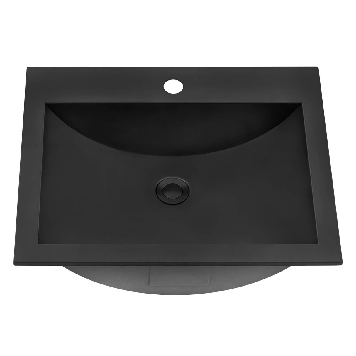 Ruvati 21 x 17 inch Gunmetal Black Drop-in Topmount Bathroom Sink Stainless Steel - RVH5110BL