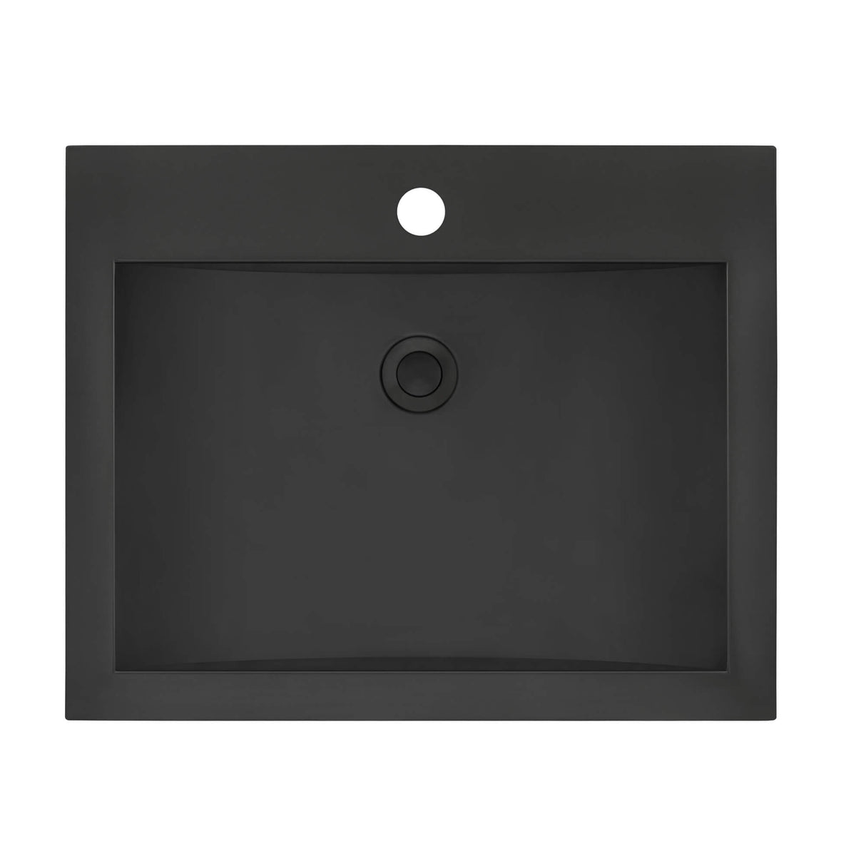 Ruvati 21 x 17 inch Gunmetal Black Drop-in Topmount Bathroom Sink Stainless Steel - RVH5110BL