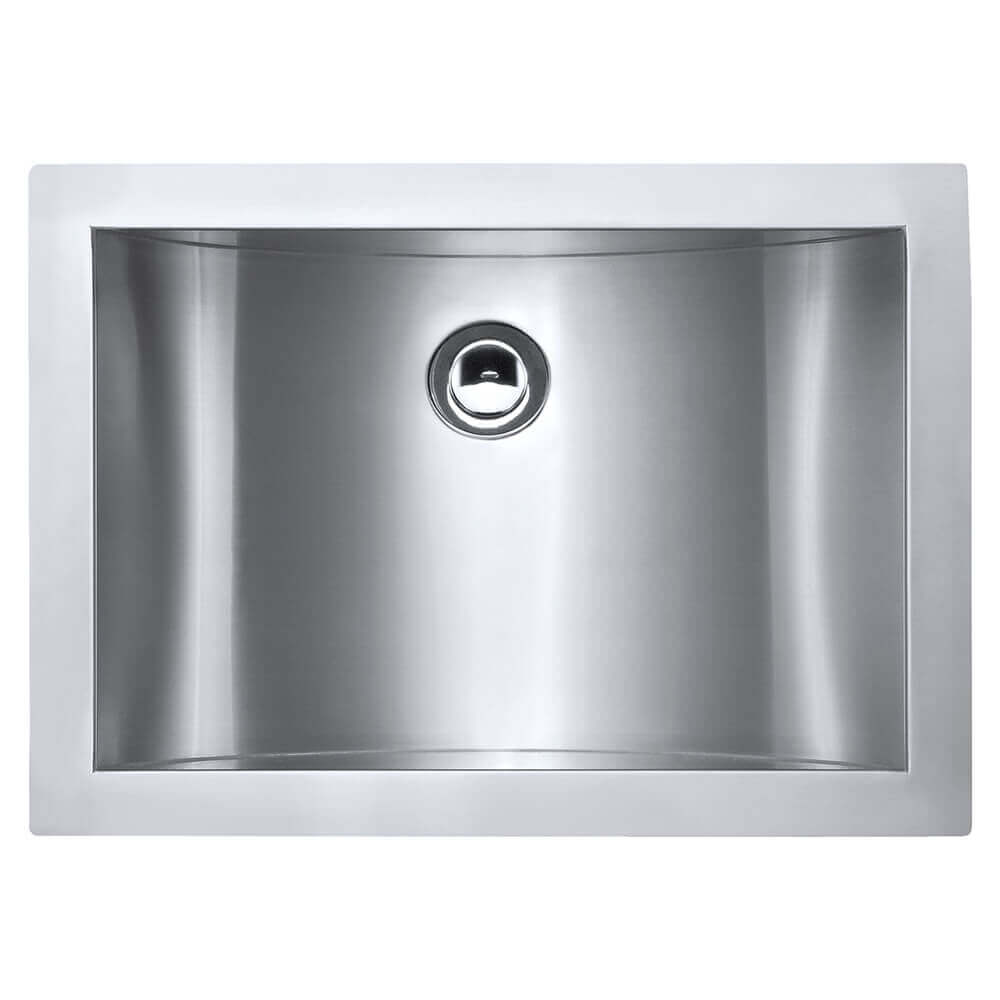 Ruvati 16 x 13 inch Brushed Stainless Steel Rectangular Bathroom Sink Undermount - RVH6106ST