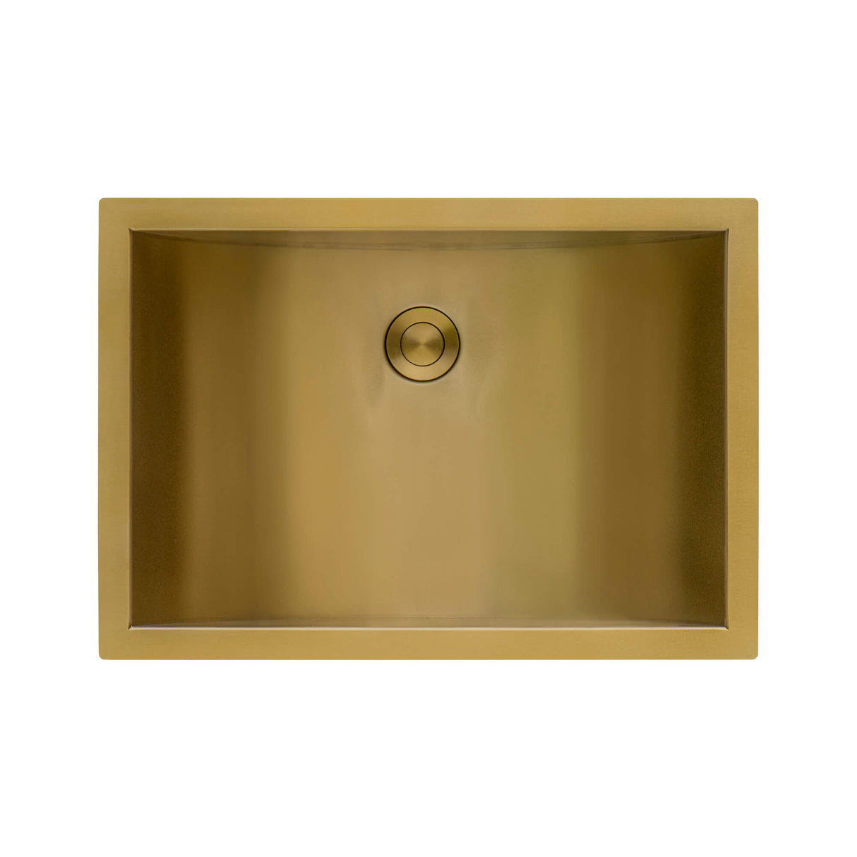Ruvati 16 x 11 inch Brushed Gold Polished Brass Rectangular Bathroom Sink Undermount - RVH6107GG