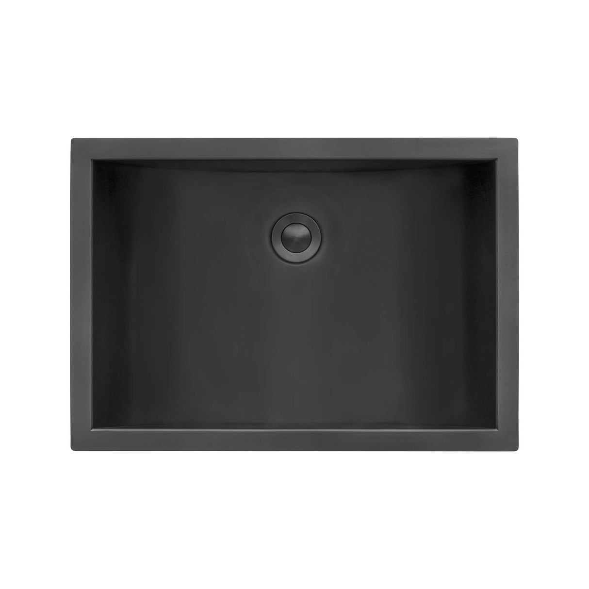 Ruvati 18 x 12 inch Gunmetal Black Stainless Steel Rectangular Bathroom Sink Undermount - RVH6110BL