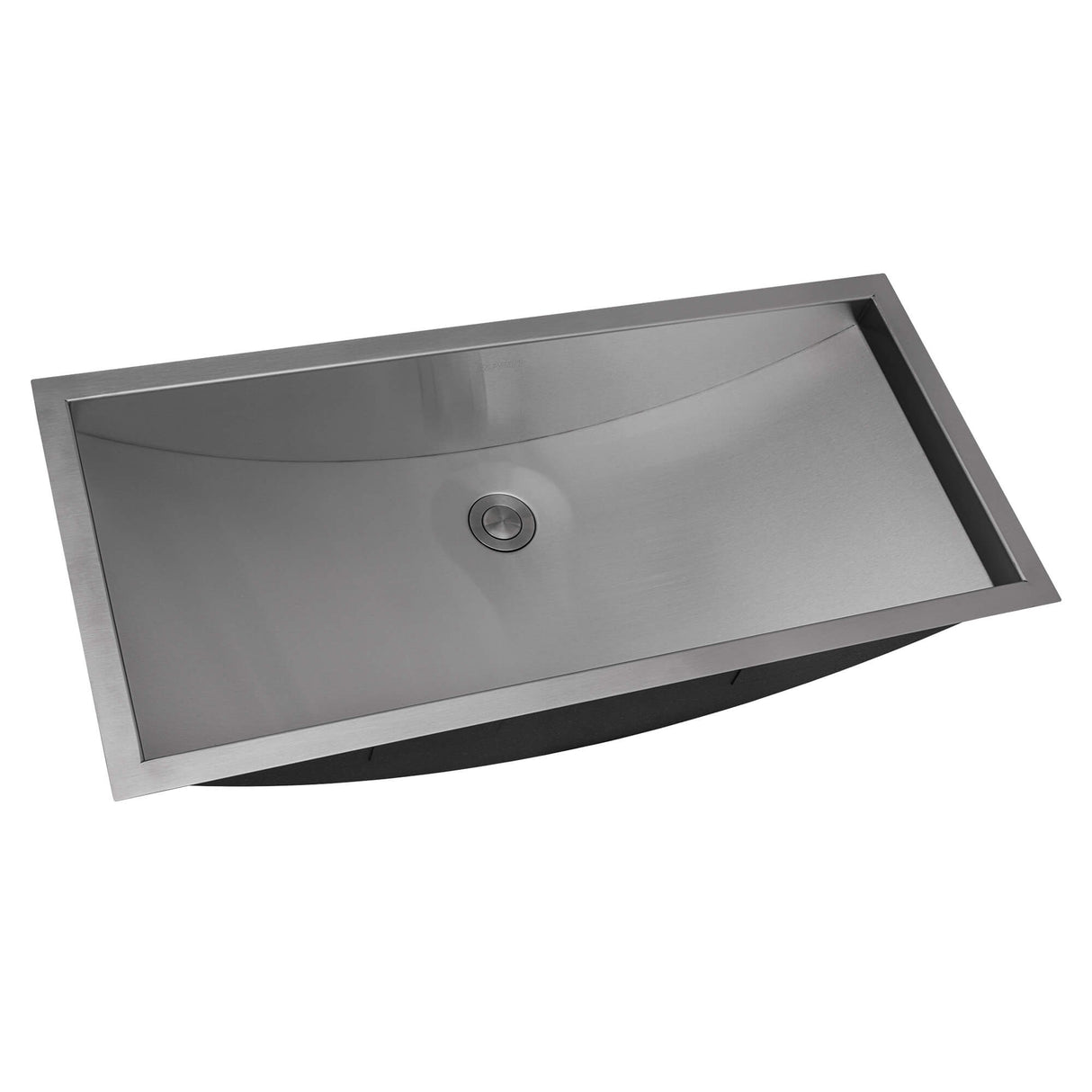 Ruvati 30 x 14 inch Brushed Stainless Steel Rectangular Bathroom Sink Undermount - RVH6120ST