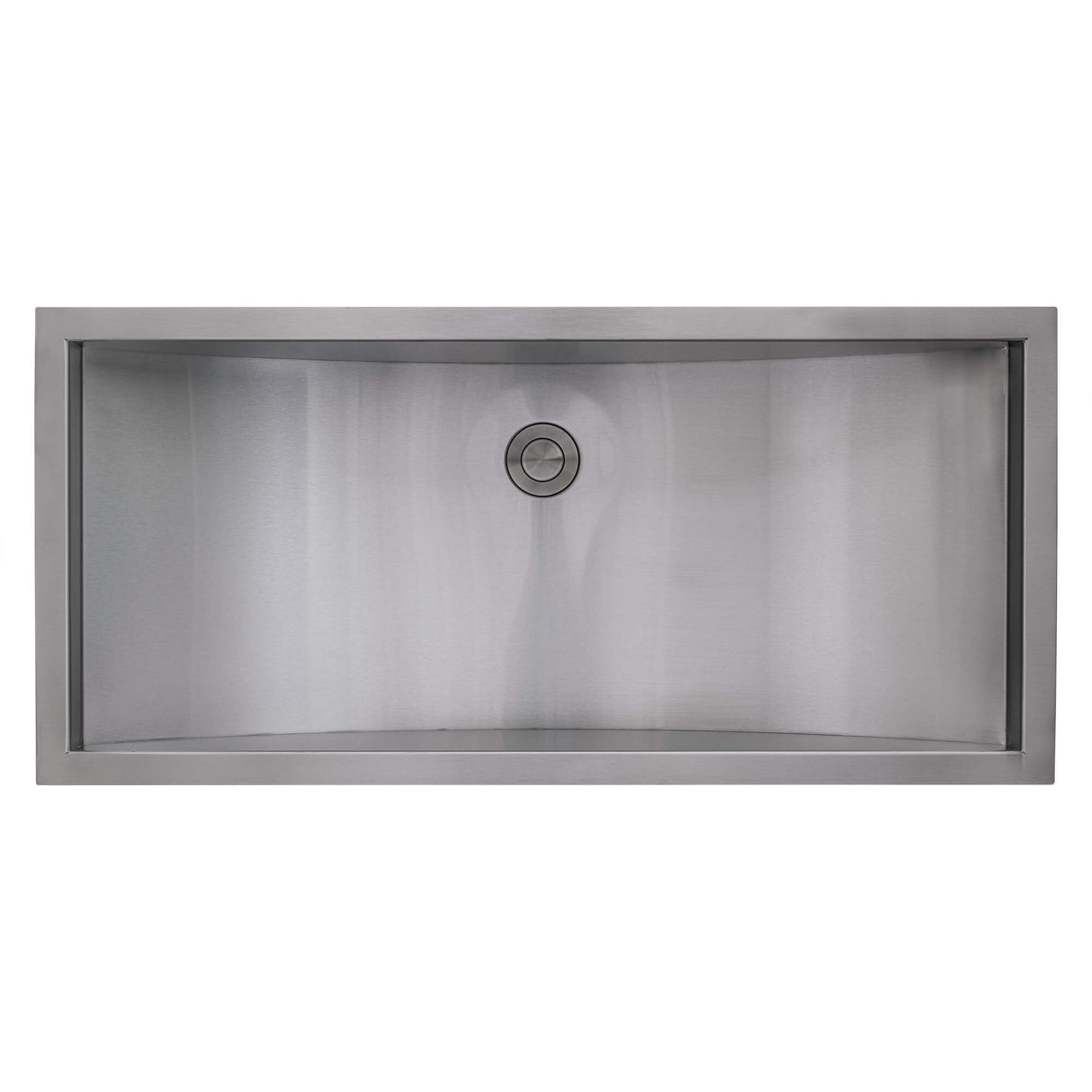 Ruvati 30 x 14 inch Brushed Stainless Steel Rectangular Bathroom Sink Undermount - RVH6120ST