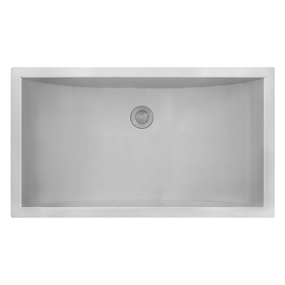 Ruvati 34 x 14 inch Brushed Stainless Steel Rectangular Bathroom Sink Undermount - RVH6134ST