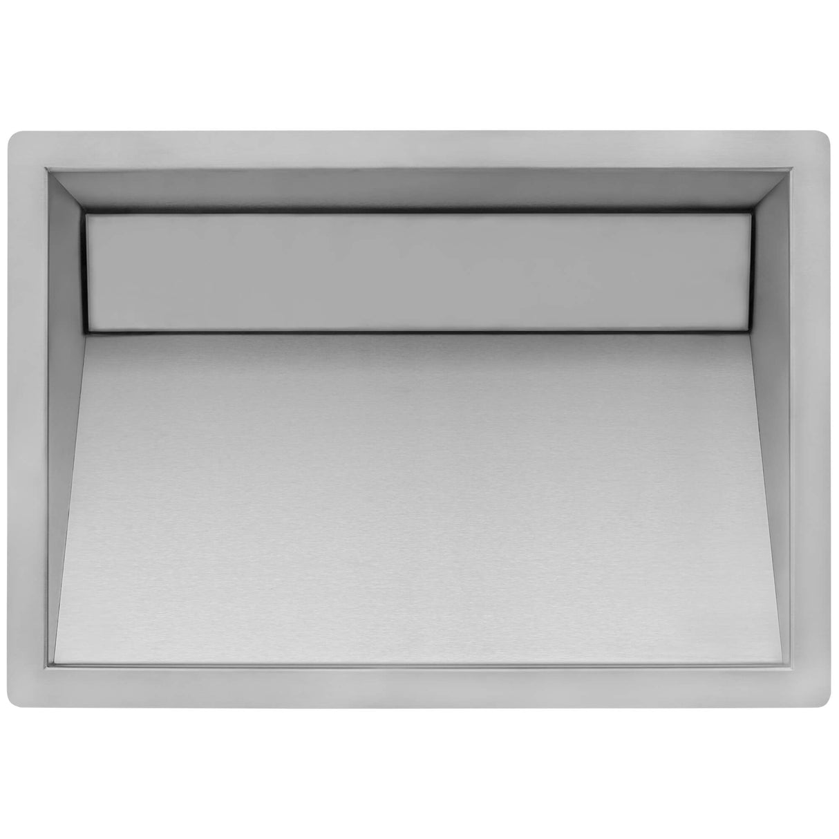 Ruvati 20 x 14 inch Brushed Stainless Steel Undermount Ramp Bathroom Sink Stainless Steel - RVH6140ST
