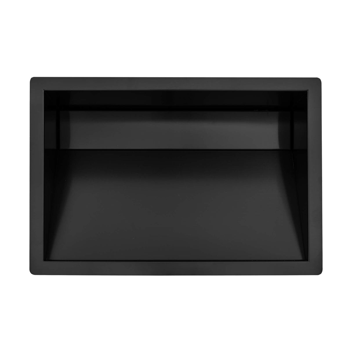 Ruvati 20 x 14 inch Gunmetal Black Stainless Steel Undermount Ramp Bathroom Sink Stainless Steel - RVH6140BL