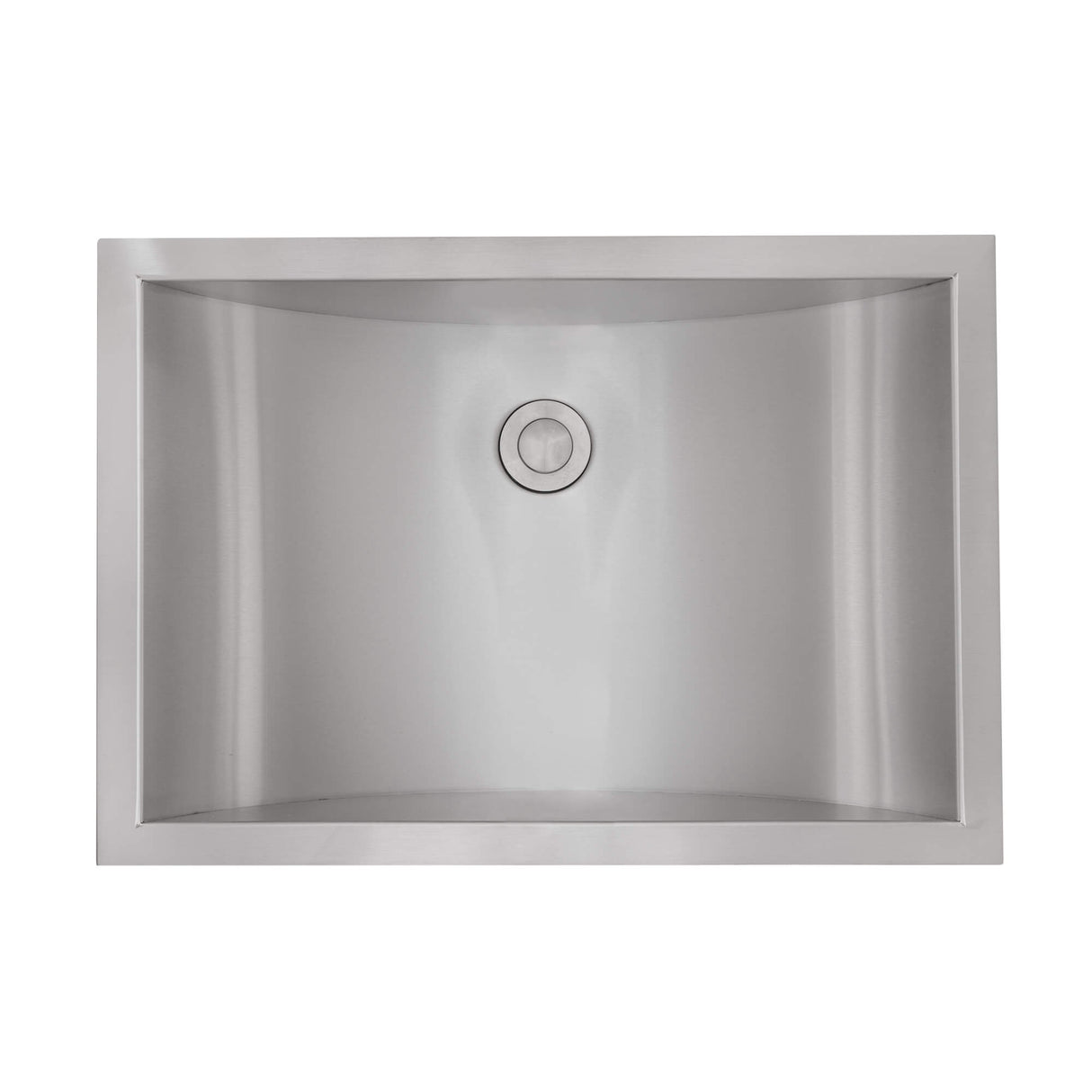 Ruvati 20 x 14 inch Semi-Recessed Drop-in Topmount Brushed Stainless Steel Rectangular Bathroom Sink - RVH6211ST