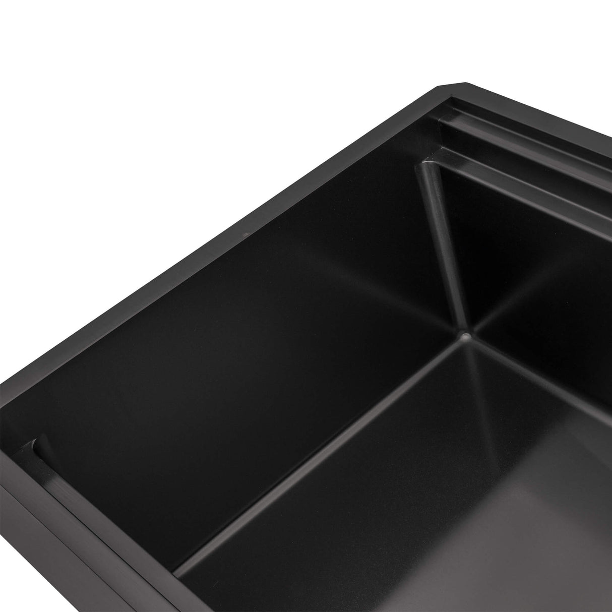 Ruvati 45-inch Gunmetal Black Stainless Steel Workstation Two-Tiered Ledge Undermount Kitchen Sink - RVH6333BL