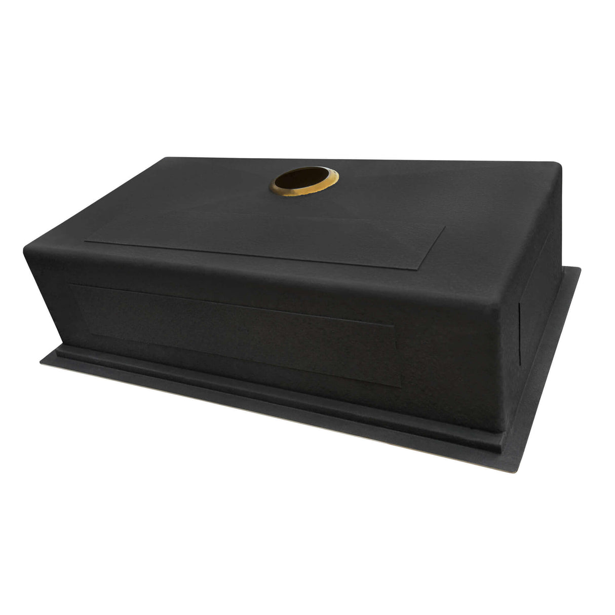 Ruvati 30-inch Polished Brass Matte Gold Workstation Undermount Kitchen Sink Single Bowl - RVH6530GG