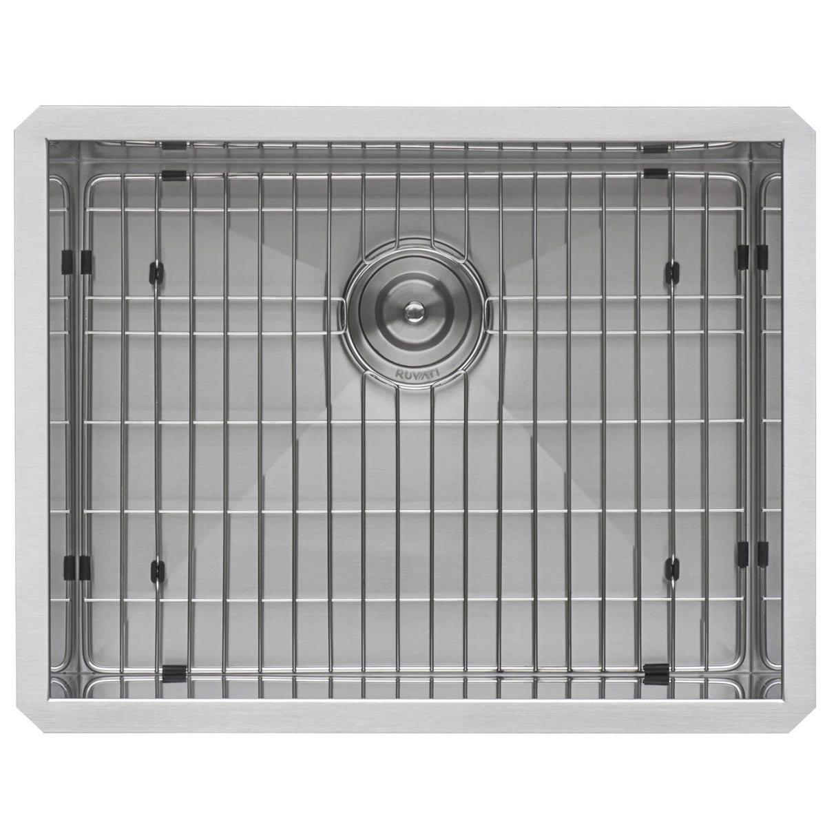 Ruvati 23-inch Undermount 16 Gauge Zero Radius Kitchen Sink Stainless Steel Single Bowl - RVH7100