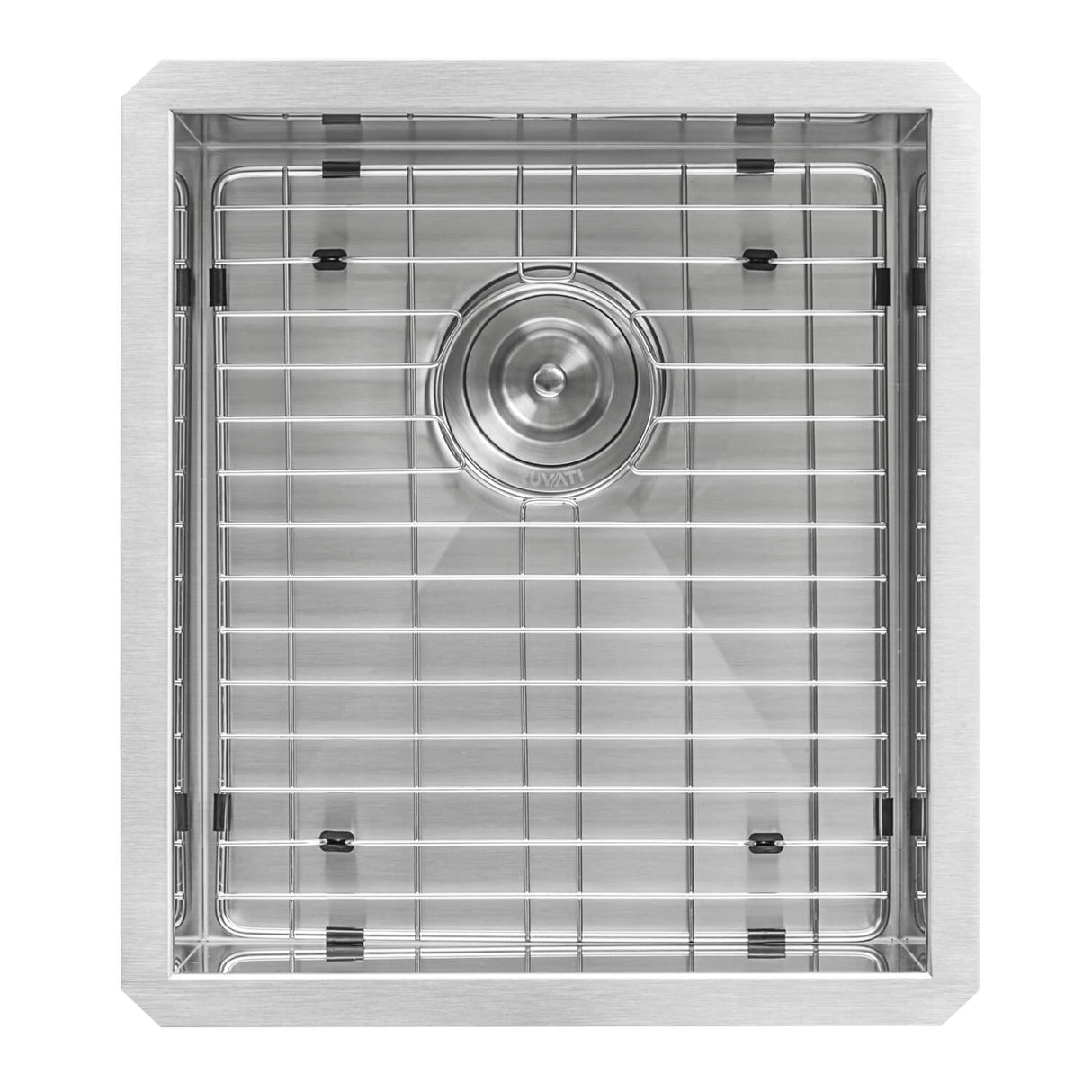 Ruvati 16-inch Undermount 16 Gauge Zero Radius Bar Prep Sink Stainless Steel Single Bowl - RVH7111