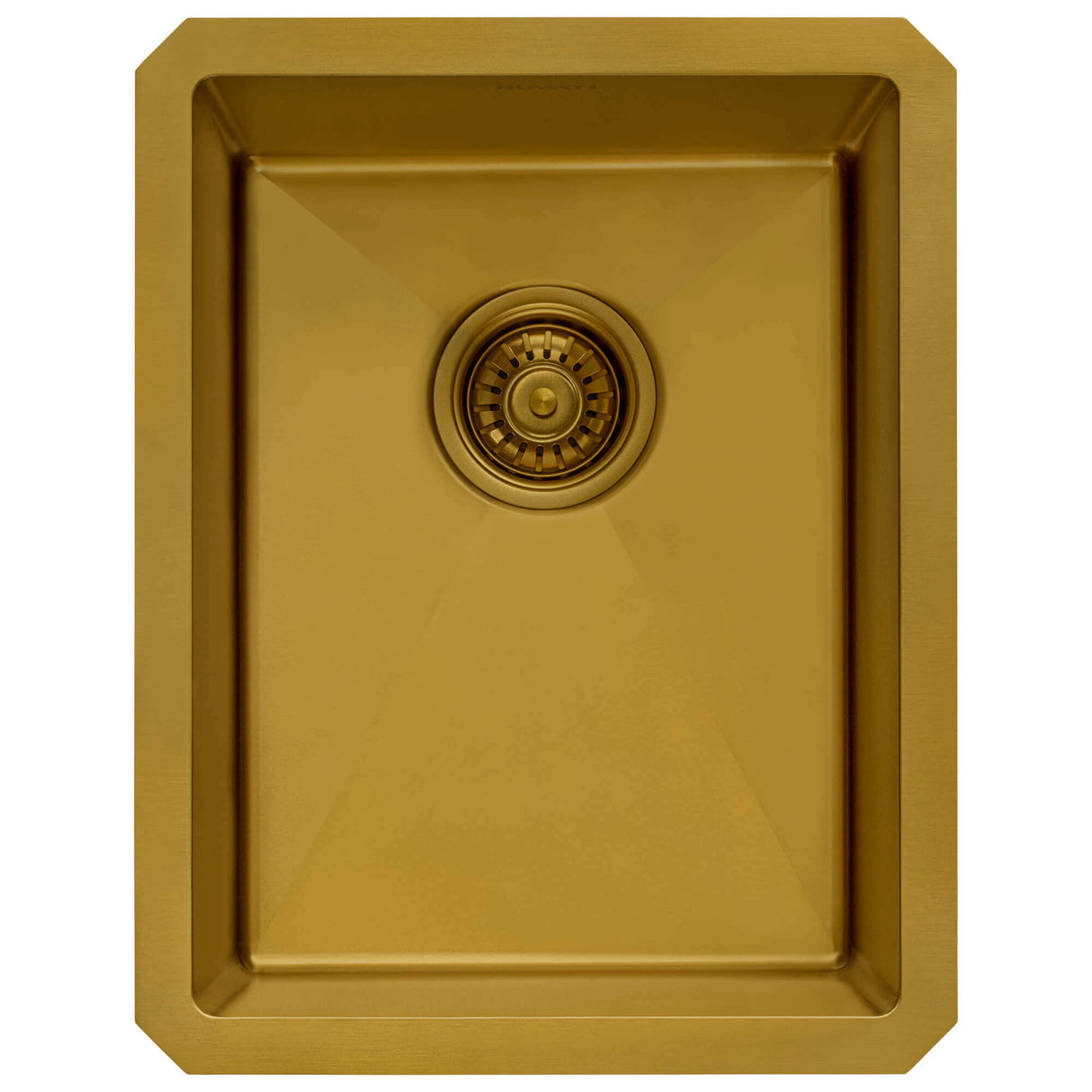 Ruvati 14-inch Polished Brass Matte Gold Stainless Steel Undermount Bar Prep Sink - RVH7114GG