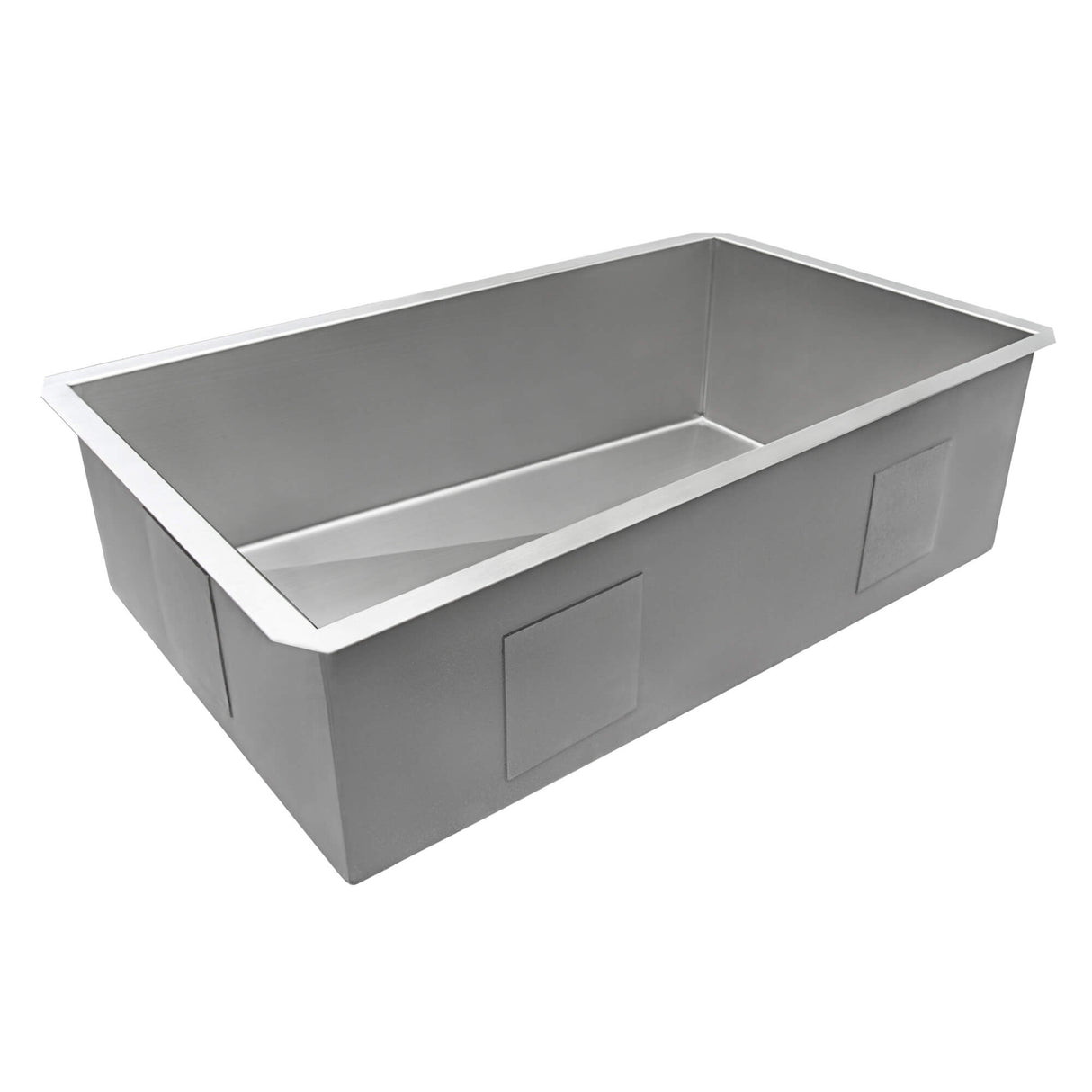Ruvati 36-inch Slope Bottom Offset Drain Reversible Kitchen Sink Undermount 16 Gauge Stainless Steel - RVH7497