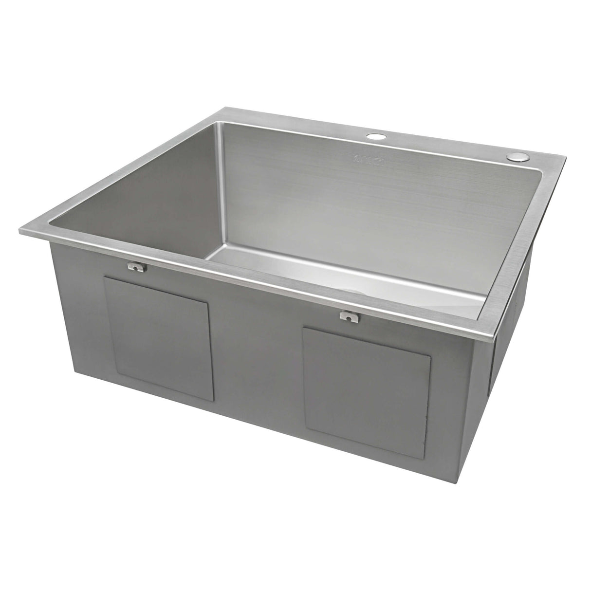 Ruvati 24 x 20 inch Drop-in 16 Gauge Stainless Steel Rounded Corners Topmount Kitchen Sink Single Bowl - RVH8014