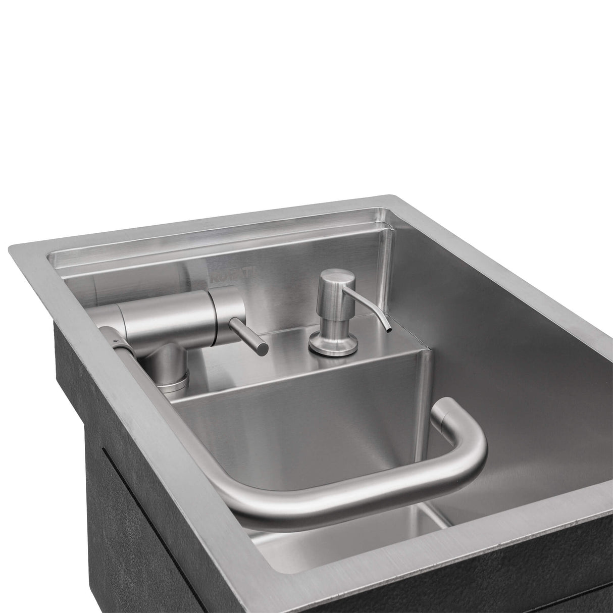 Ruvati 20 inch Stainless Steel RV Sink With Concealed Faucet and Soap DIspenser - RVH8272ST