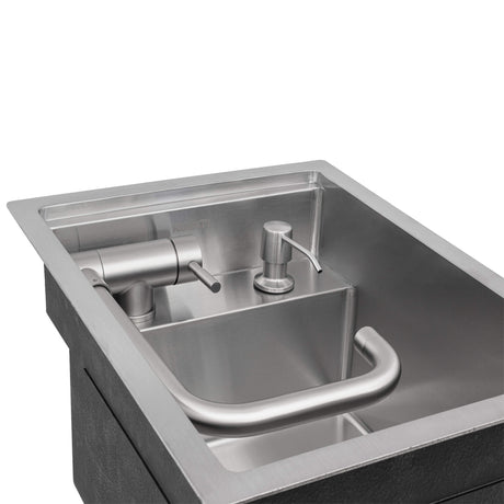 Ruvati 20 inch Stainless Steel RV Sink With Concealed Faucet and Soap DIspenser - RVH8272ST