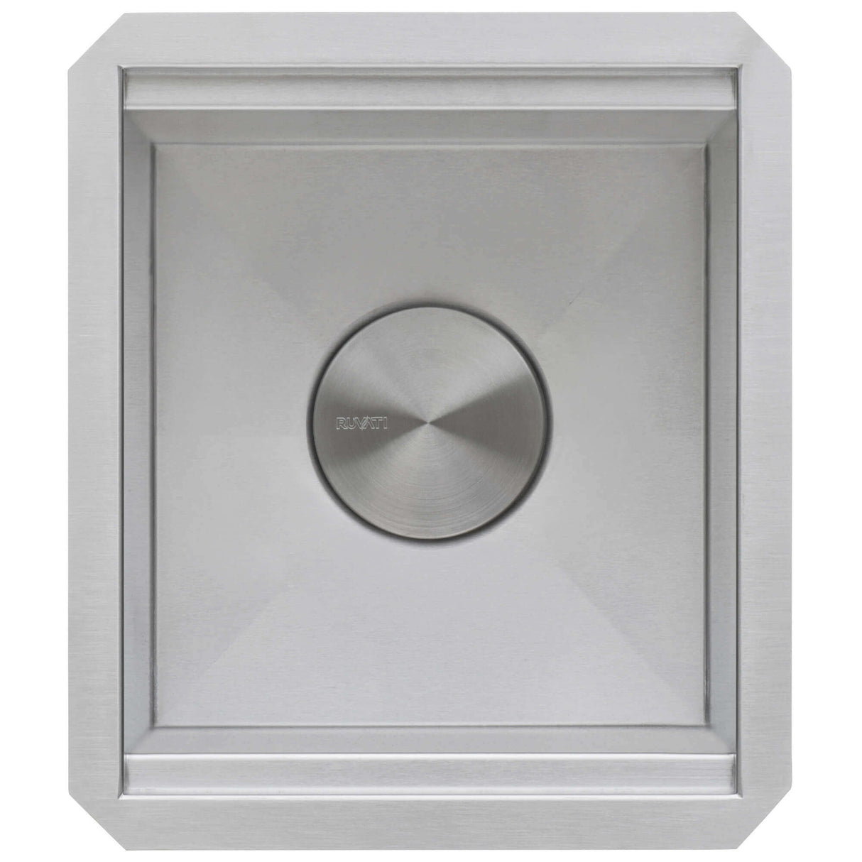 Ruvati 13 inch Workstation Bar Prep Sink with Cover Undermount 16 Gauge Stainless Steel Single Bowl - RVH8316