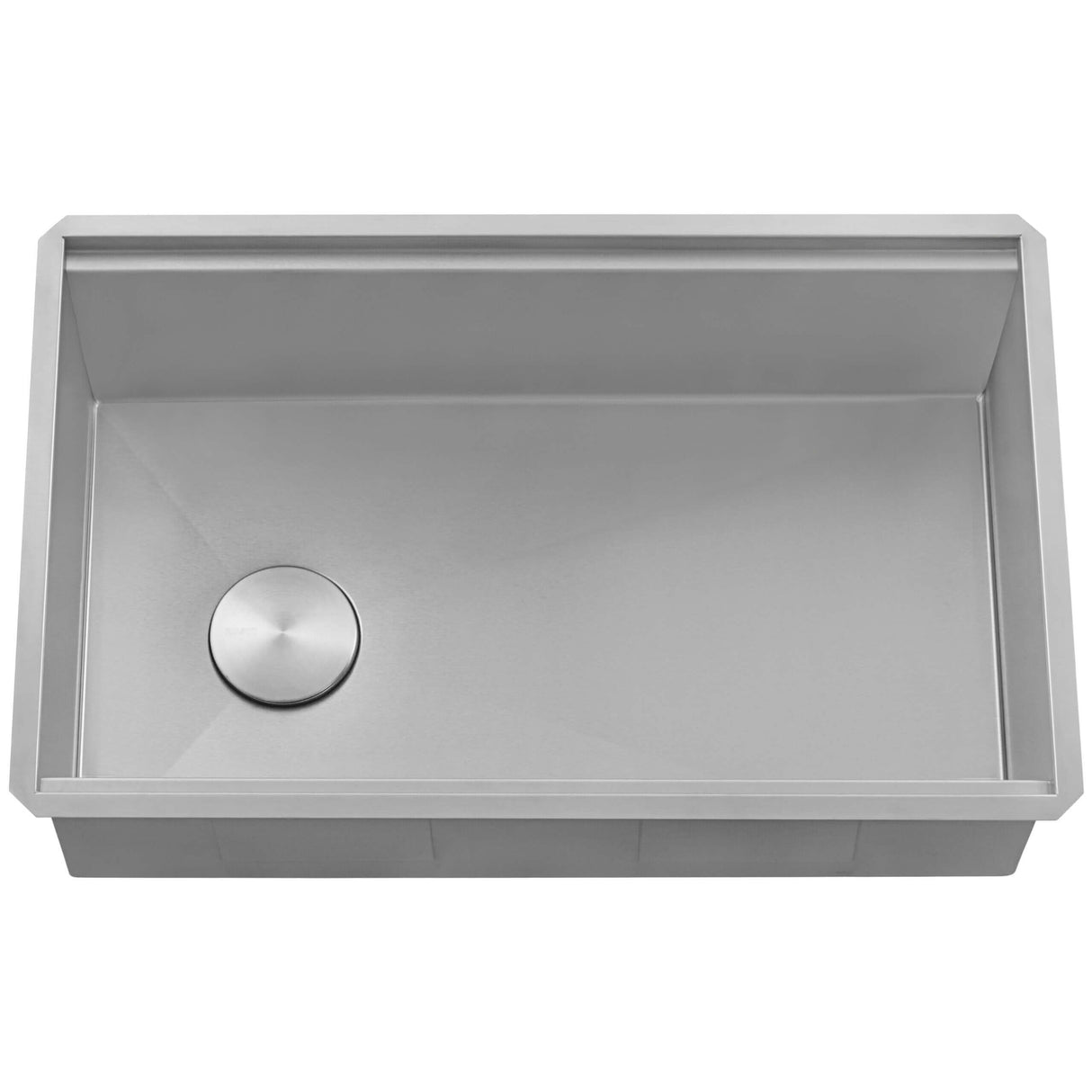 Ruvati 33-inch Workstation Slope Bottom Offset Drain Undermount 16 Gauge Kitchen Sink - RVH8597