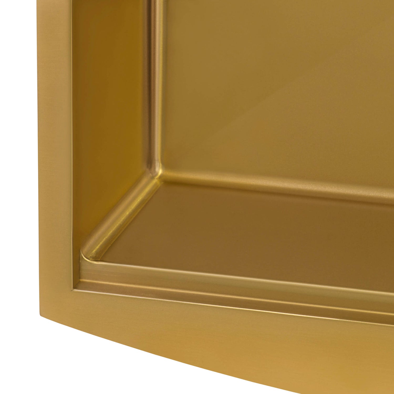 Ruvati 30-inch Matte Gold Workstation Apron-Front Brass Tone Stainless Steel Kitchen Sink - RVH9106GG