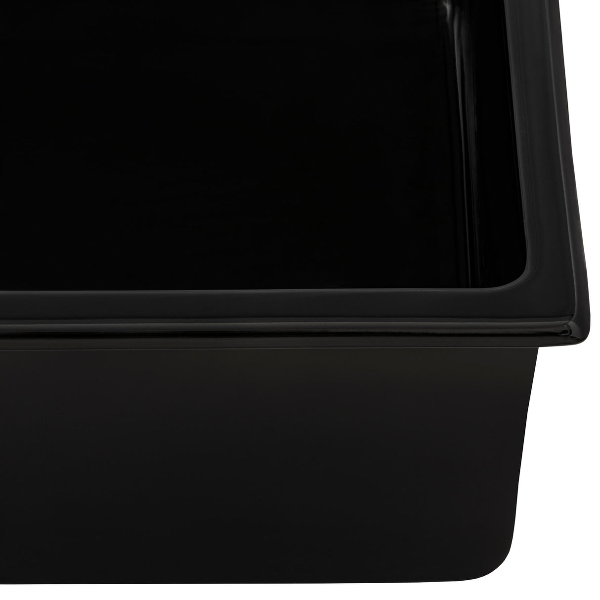 Ruvati 27-inch Fireclay Undermount / Drop-in Topmount Kitchen Sink Single Bowl - Black - RVL2707BK