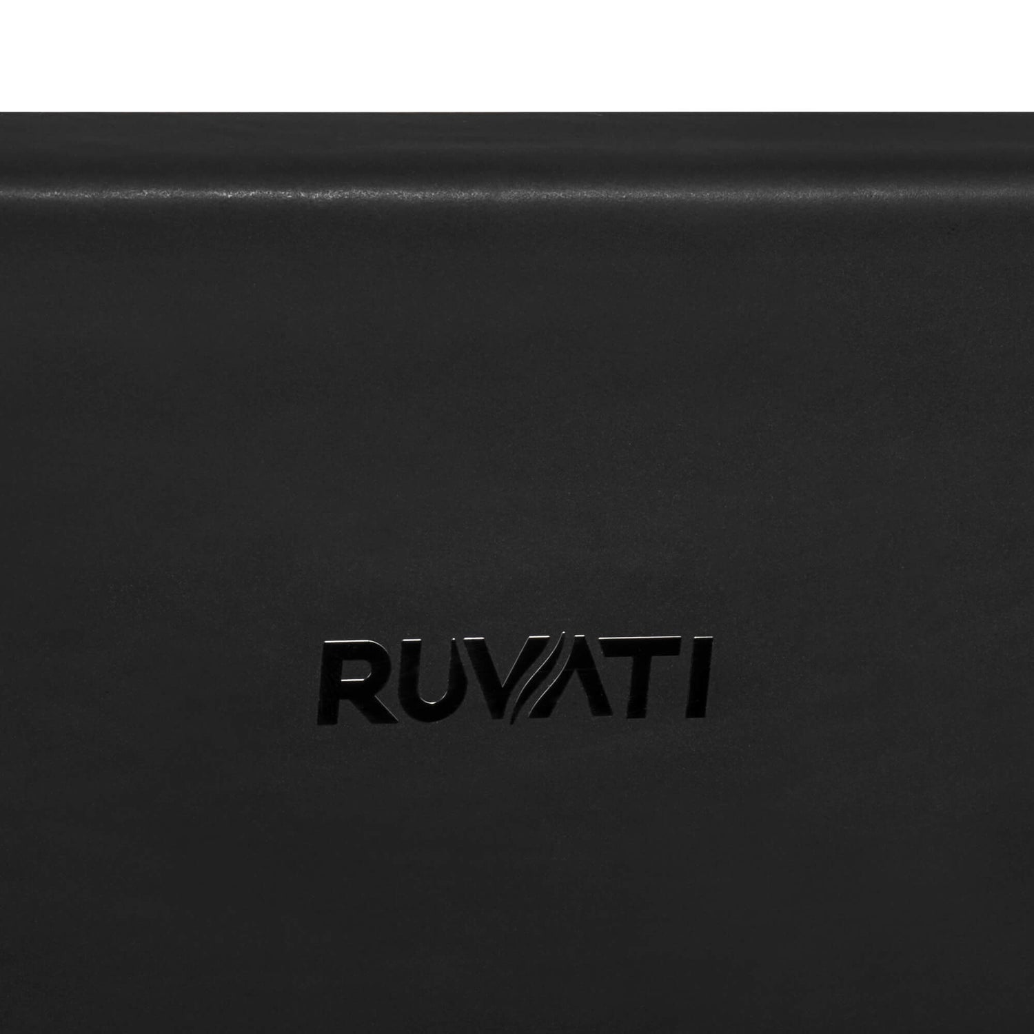 Ruvati 30-inch Matte Black and Brushed Gold Fireclay Modern Farmhouse Kitchen Sink Single Bowl - RVL4018GRG