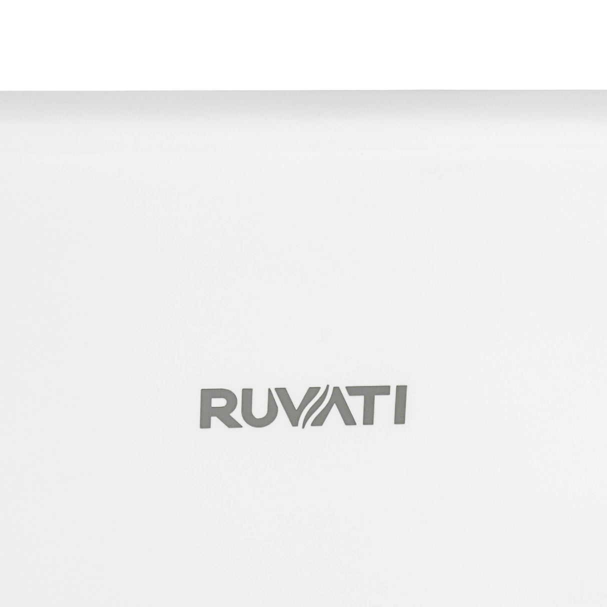 Ruvati Black and White 30-inch Fireclay Farmhouse Offset Drain Kitchen Sink Single Bowl - RVL4018RBW