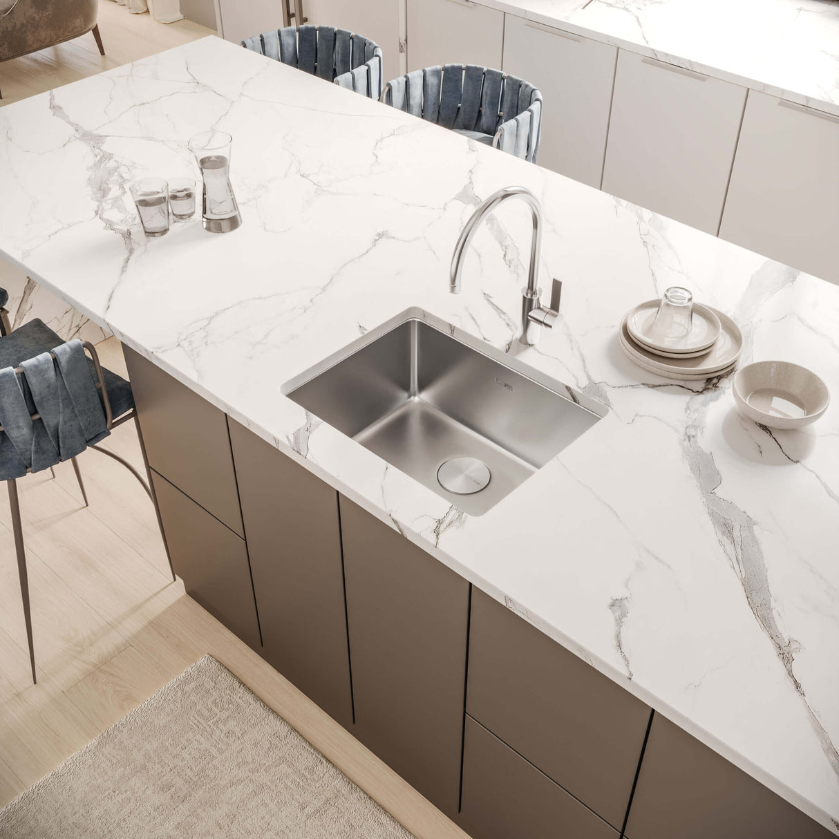 Ruvati 20-inch Undermount Bar Prep Kitchen Sink 16 Gauge Stainless Steel Single Bowl - RVM5020