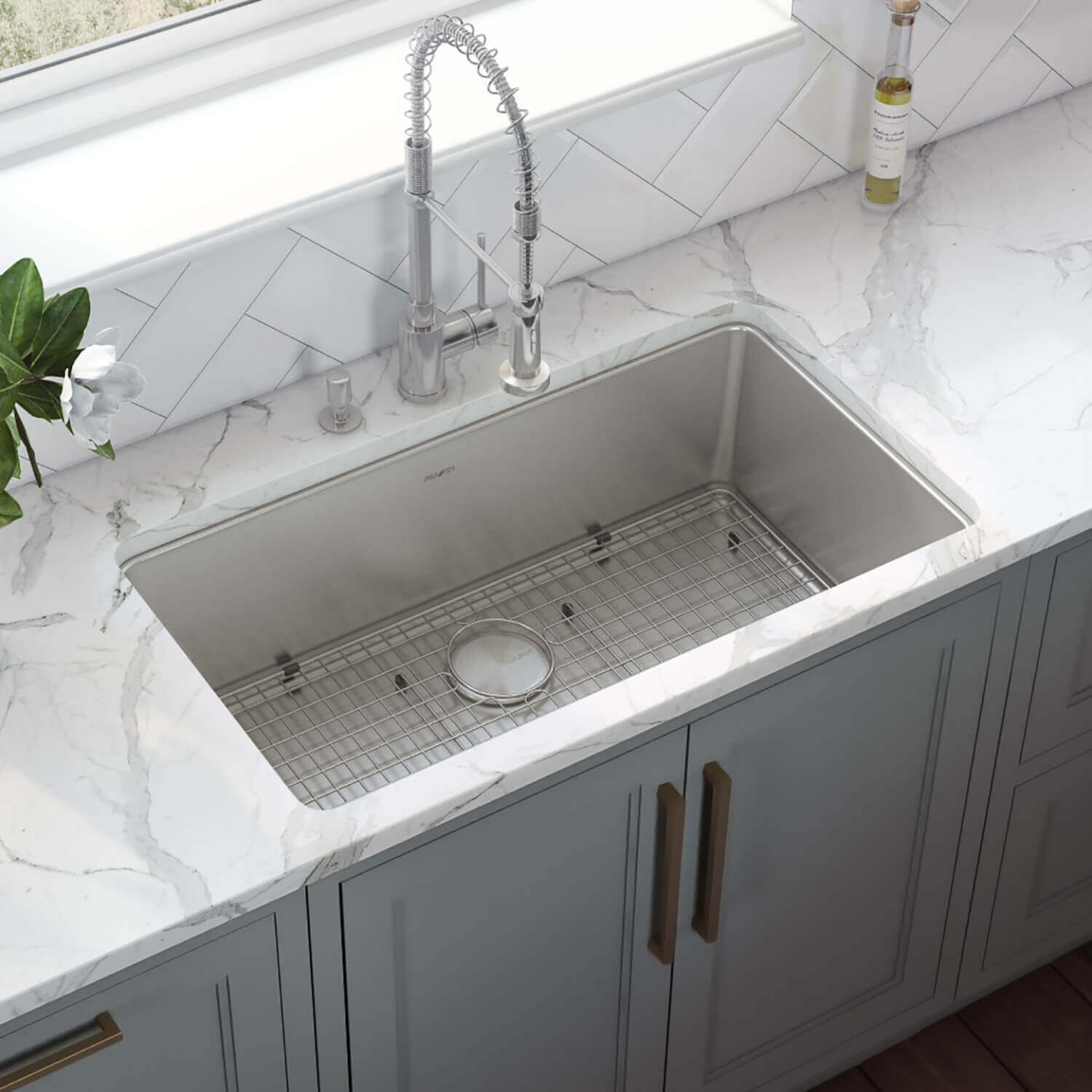 Ruvati 27-inch Undermount Kitchen Sink 16 Gauge Stainless Steel Single Bowl - RVM5927