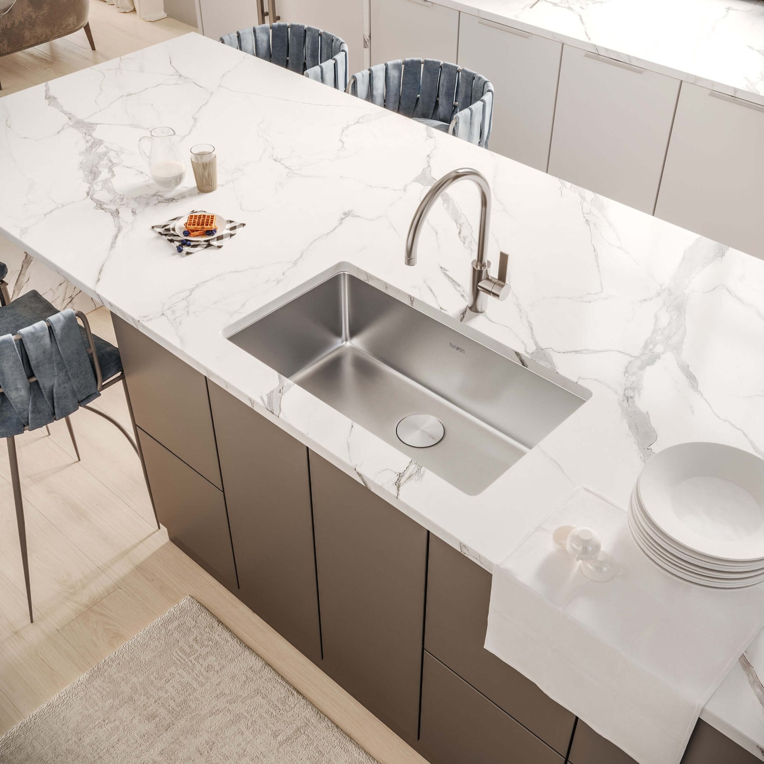 Ruvati 27-inch Undermount Kitchen Sink 16 Gauge Stainless Steel Single Bowl - RVM5927