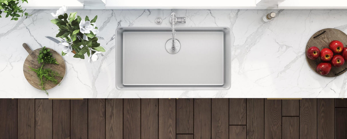 Ruvati 27-inch Undermount Kitchen Sink 16 Gauge Stainless Steel Single Bowl - RVM5927