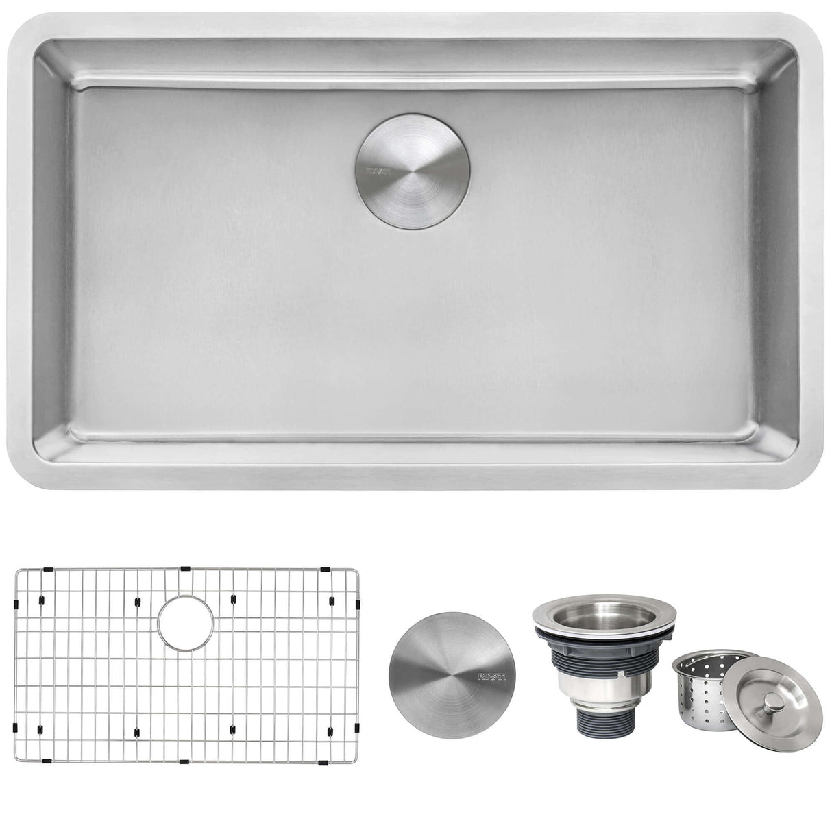 Ruvati 27-inch Undermount Kitchen Sink 16 Gauge Stainless Steel Single Bowl - RVM5927