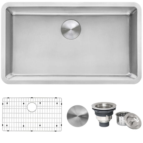 Ruvati 27-inch Undermount Kitchen Sink 16 Gauge Stainless Steel Single Bowl - RVM5927