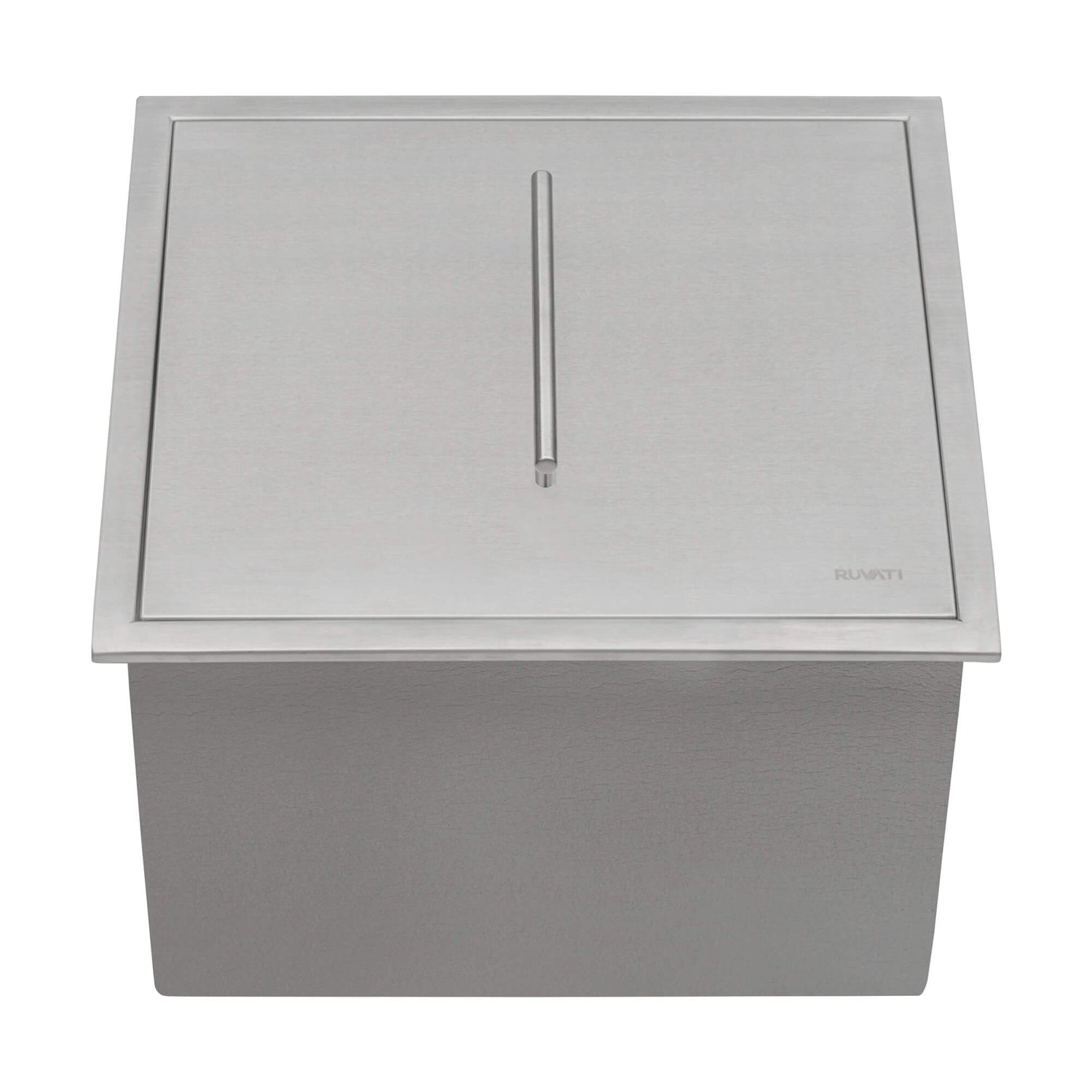 Ruvati Insulated Ice Chest Sink 21 x 20 inch Outdoor BBQ Marine Grade T-316 Topmount Stainless Steel - RVQ6221