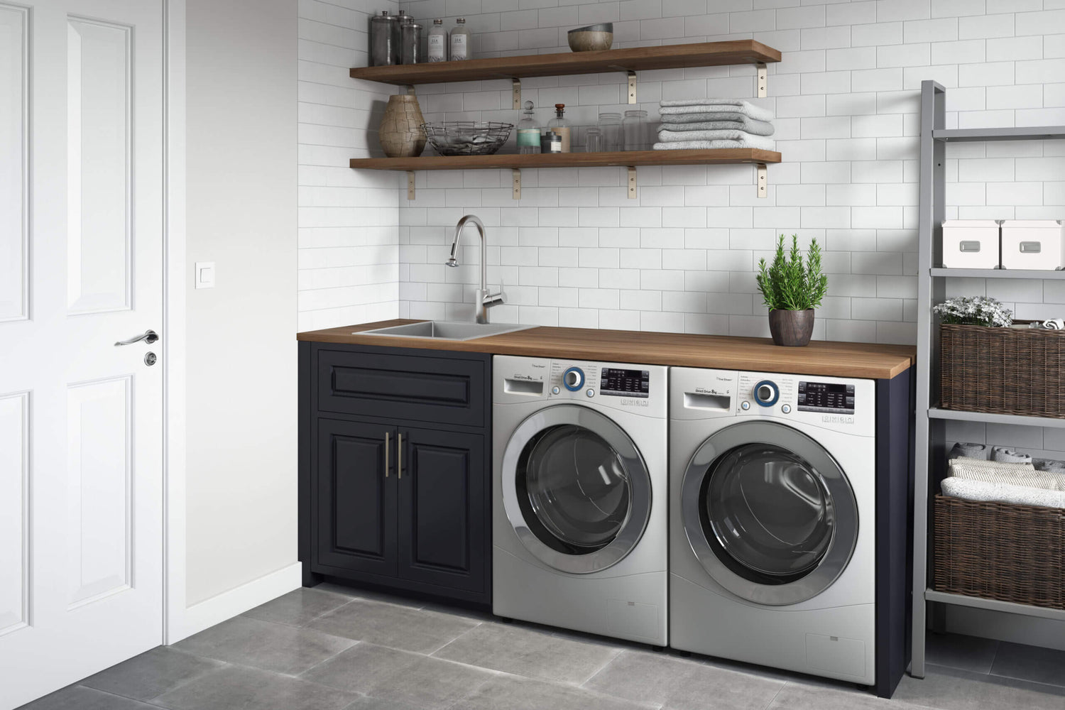 Ruvati Topmount Laundry Utility Sink 18 x 22 x 12 inch Rounded Corners Deep 16 Gauge Stainless Steel - RVU6018