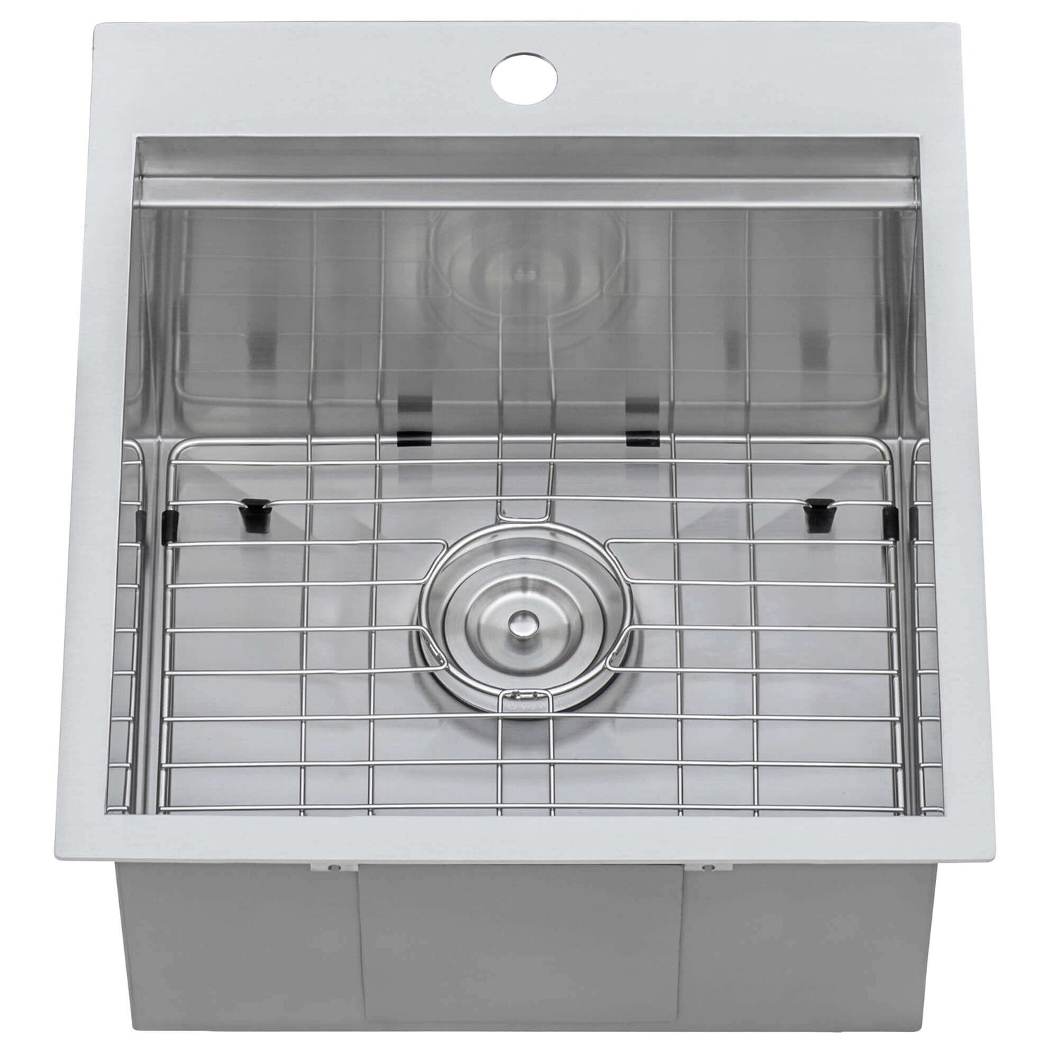 Ruvati 21 x 20 x 12 inch Drop-in Topmount Laundry Utility Workstation Sink 16 Gauge Stainless Steel - RVU6421