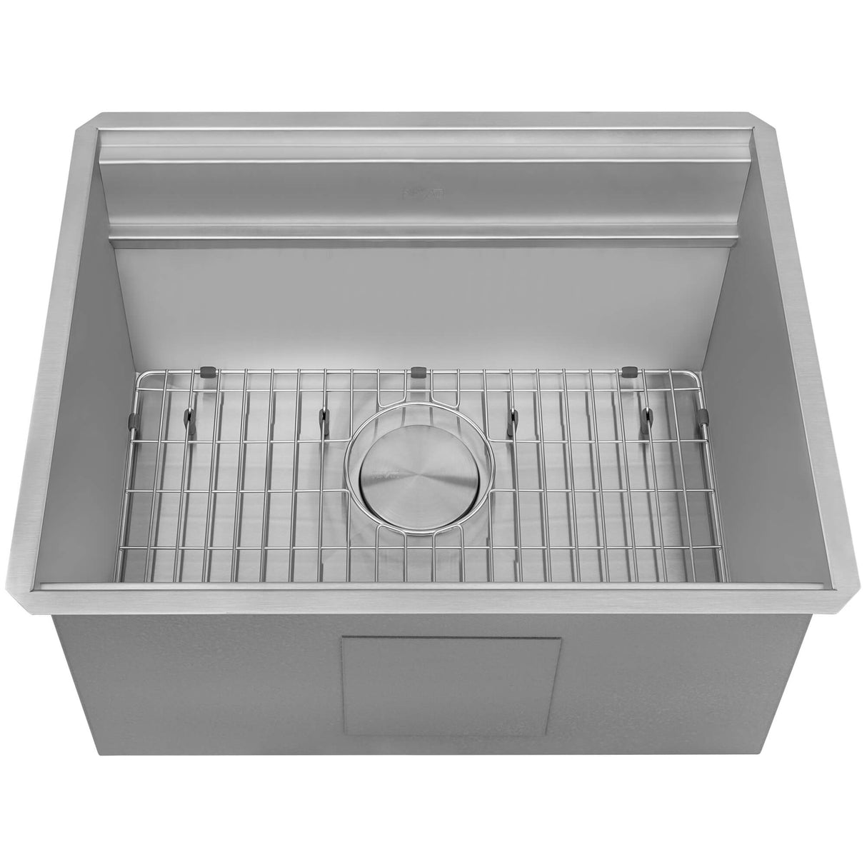 Ruvati 23 x 19 x 12 inch Deep Laundry Workstation Sink with Washboard Undermount Stainless Steel - RVU6525