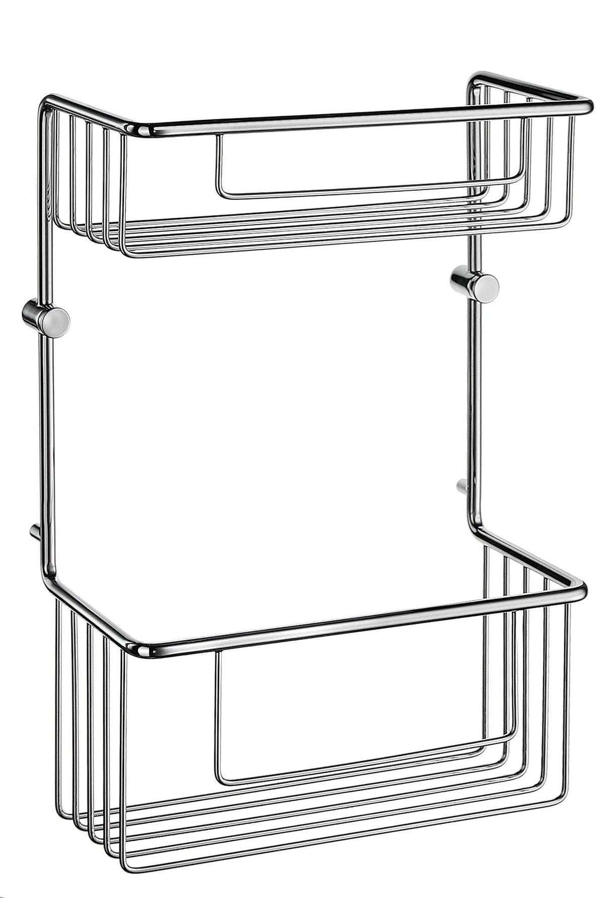 Smedbo Sideline Basic Soap Double Basket in Polished Chrome