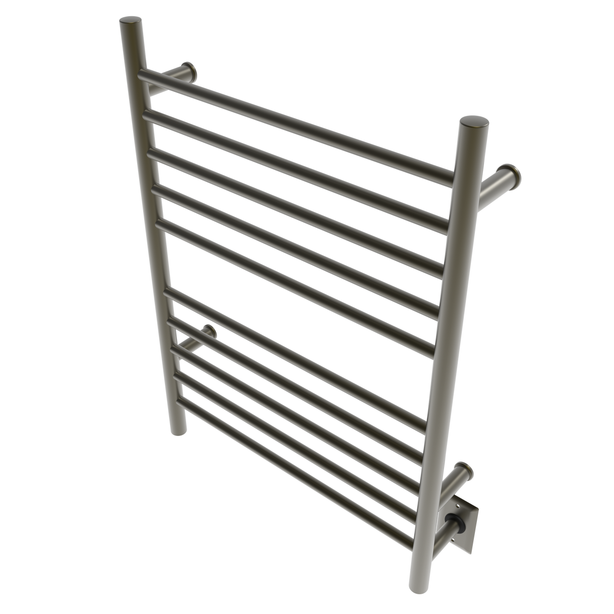 Amba Products RWH-SBB Radiant Straight 10-Bar Hardwired + Plug-in Combo Towel Warmer - 4.75 x 24.5 x 31.875 in. - Brushed Bronze Finish