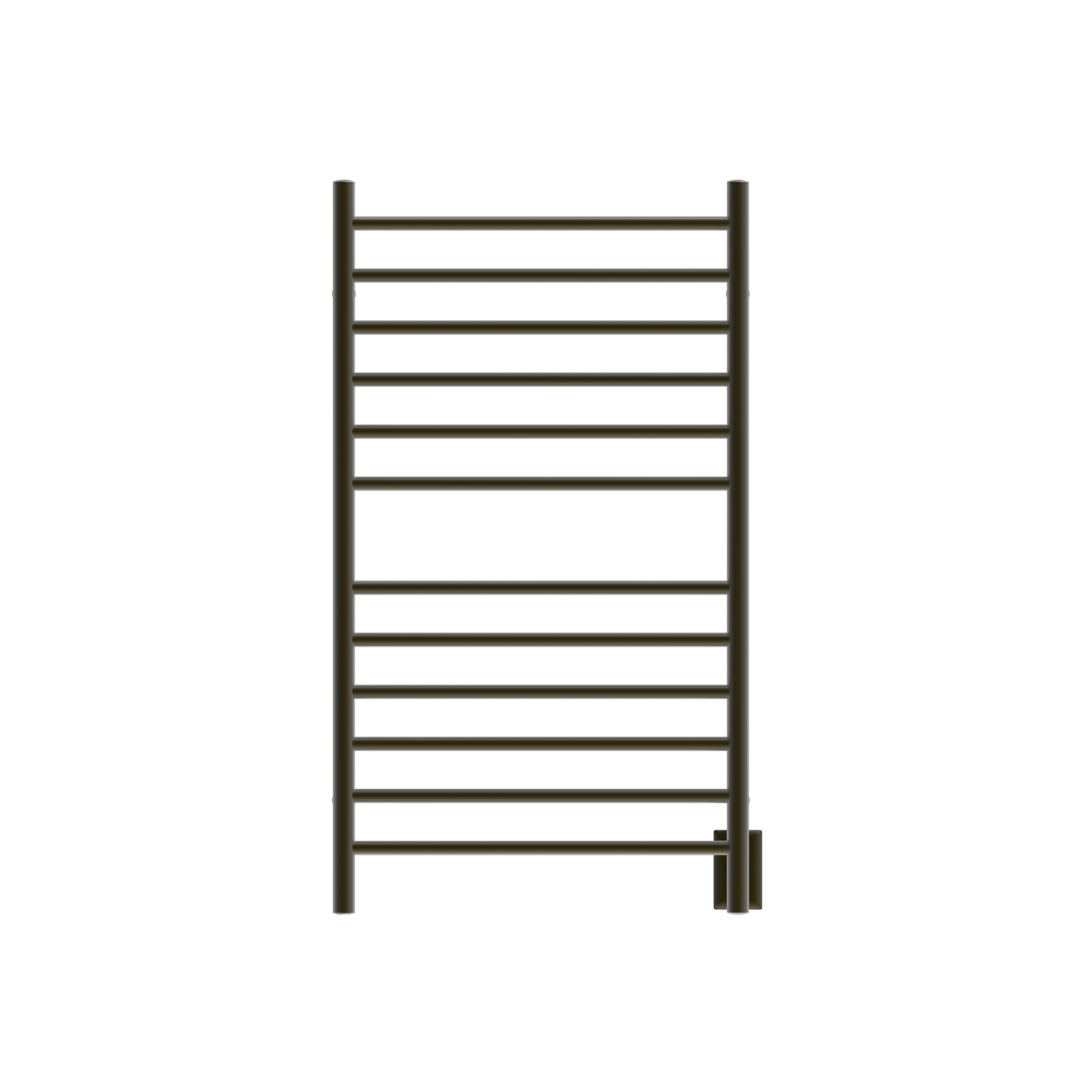 Amba Products RWHL-SBB Radiant Straight 12-Bar Large Hardwired + Plug-in Combo Towel Warmer - 4.75 x 24.5 x 41.75 in. - Brushed Bronze Finish