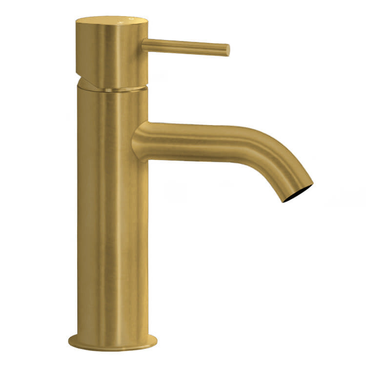 Matte Gold Single Hole Bathroom Faucet