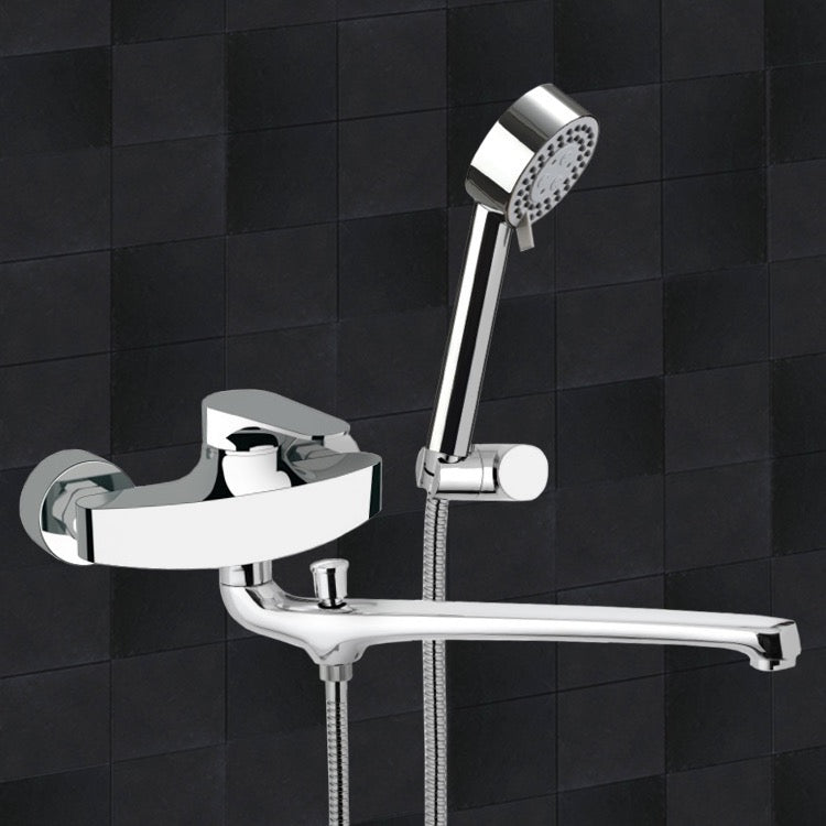 Basin and Bath Single Lever Mixer With Hand Shower and Bracket