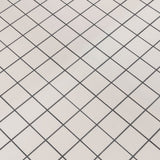Retro bianco 12"x12" porcelain mesh-mounted mosaic tile 2"x2" SMOT-PT-RETBIA-2X2G product shot angle view