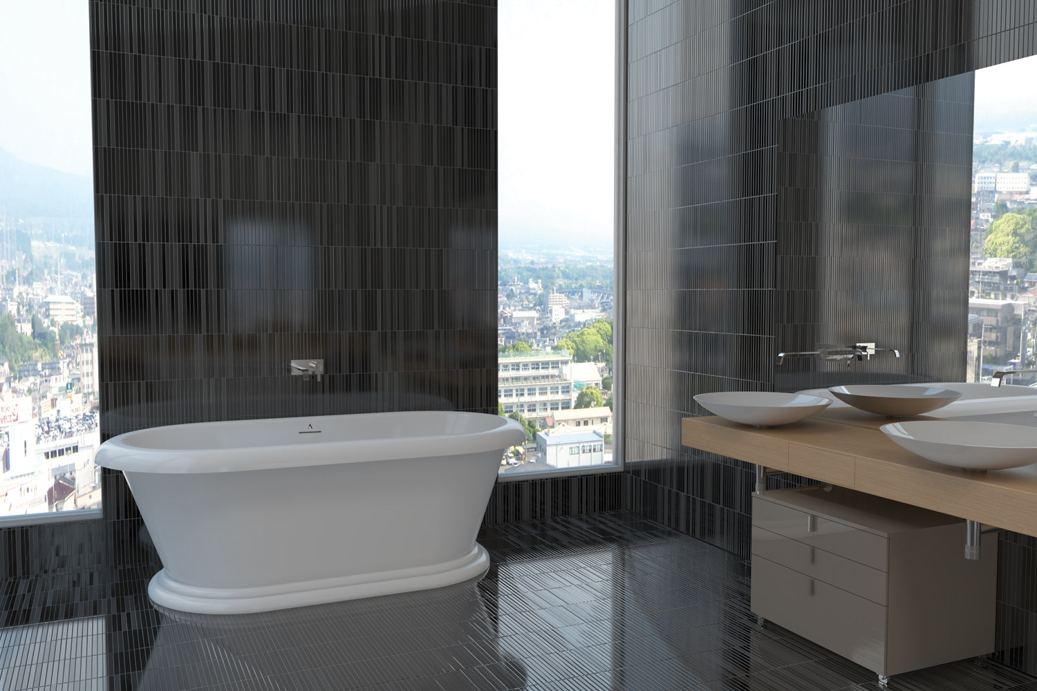 Americh RI6635TA2-BI Rianna 6635 - Tub Only / Airbath 2 - Biscuit