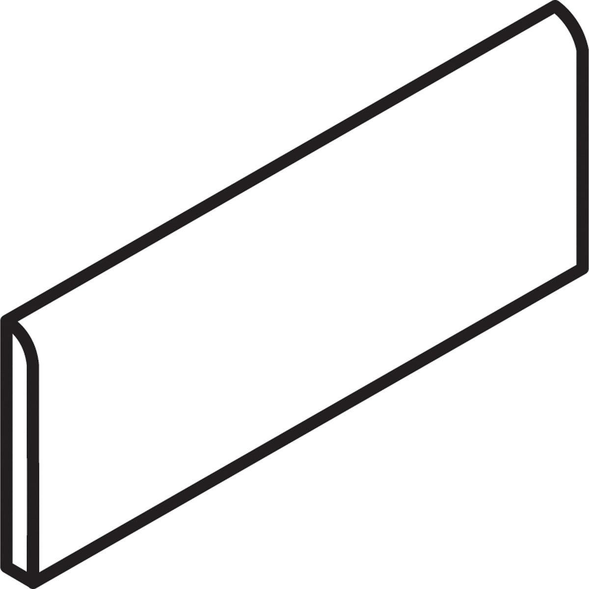 American Olean Color Complements Peacock Blue S4289MOD Bullnose 8" Side Glossy Wall Tile Trim