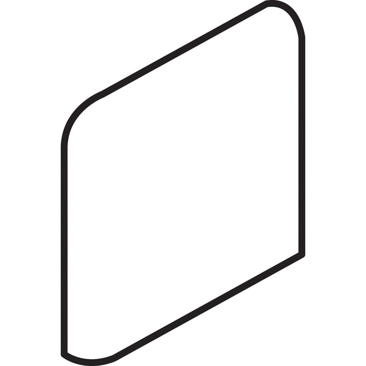 American Olean Unglazed Mosaics Willow Speckle SC886 Bullnose Corner Matte Mosaic Tile Trim