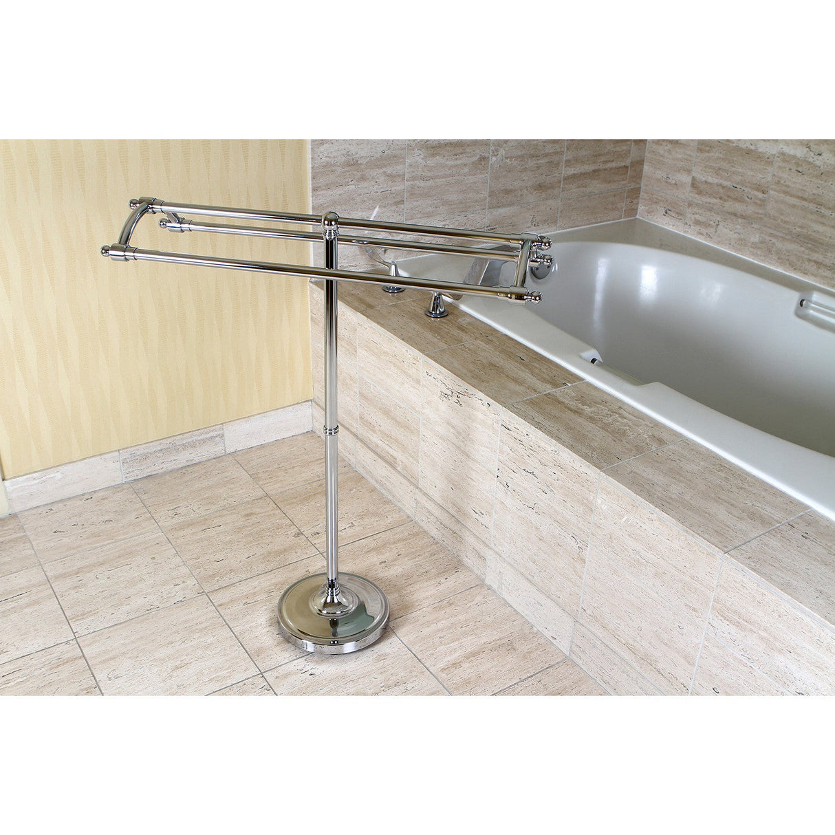 Edenscape SCC2271 Freestanding Towel Rack, Polished Chrome